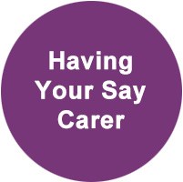 Button link to Carer Having Your Say Survey